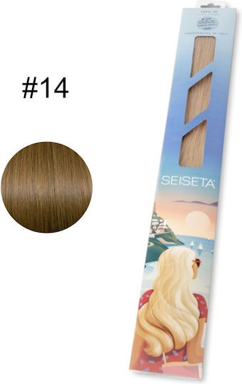 Tufts Seiseta Hair Extension Tape-In 50/55cm #14 6 Pieces 15gr