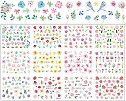 Set Designs Water Transfer Nail Art On Nails 400 Designs 02