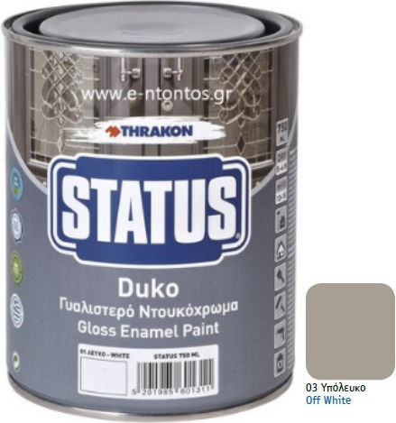 Shiny Emulsion Paint Thrakon Status Duko 03 Off-White 180ml