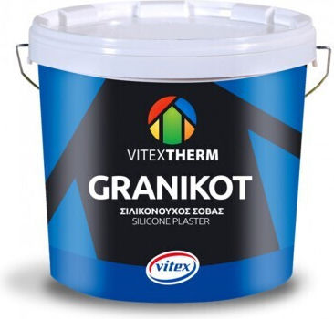 Vitex Vitex Granikot Silicone Σιλικονουχος Σοβας Λευκος 1.2mm 25kg