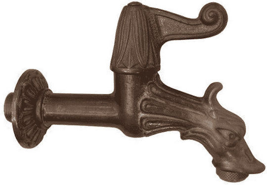 Outdoor Faucet 00228 Half Turn Bronze Rosette 1/2 Inch