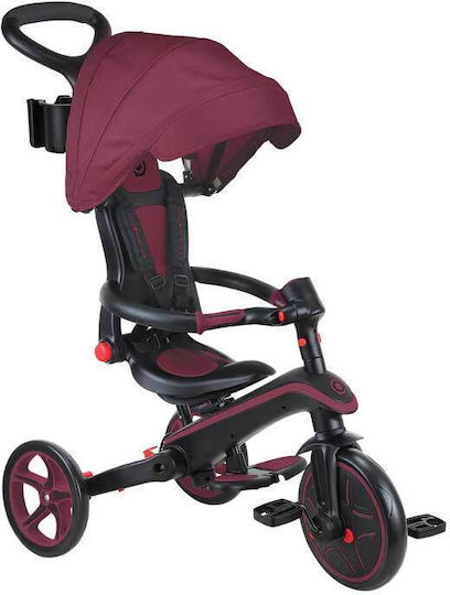 Globber Explorer Trike Сгъваемо И Превозно Средство 4 В 1 За 10 Месечни Розово