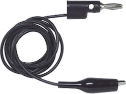 Pomona 1166-36-0 Alligator-Klemme Zu Bananenstecker 90cm Schwarze