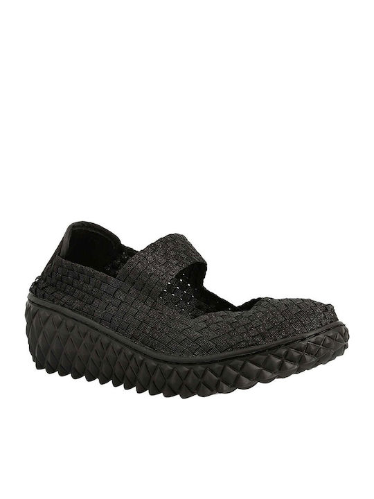 Ανατομικά Γυναικεία Slip-On Μαύρα