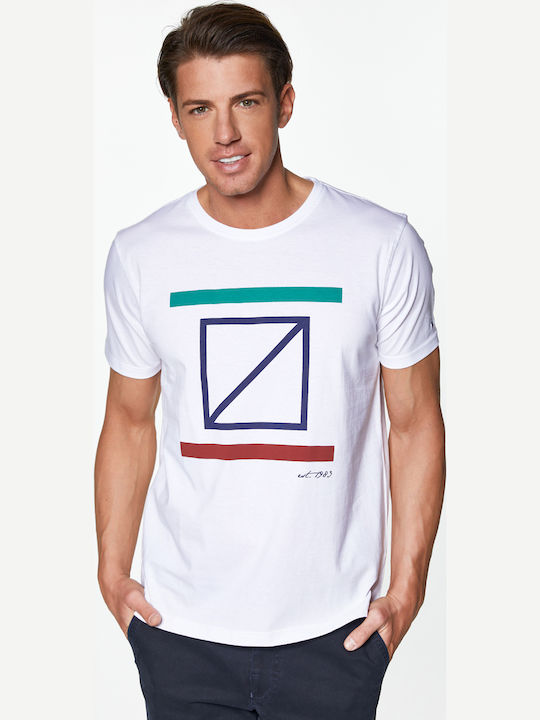 Redgreen T-shirt Τύπωμα Big Rg Logo Λευκό