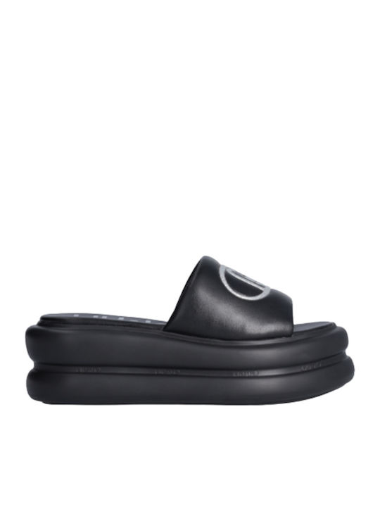 Liu Jo Aria 04 Slippers Flat Form Spreading Black 22222 Γυναικείο