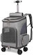 Denik Pets Dog/Cat Carrying Gray Trolley for 11kg Pets L49xW33xH26cm