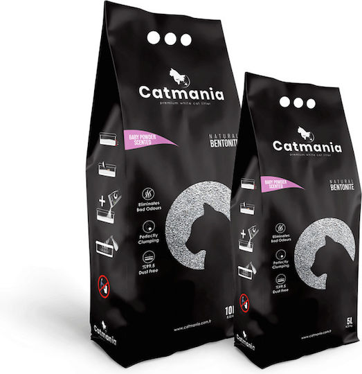 Catmania Cat Litter with Scent Baby Powder 10lt