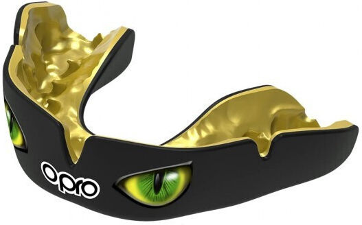 Mouth Guard Opro Eyes Instant Custom Fit V2 Black Green Gold