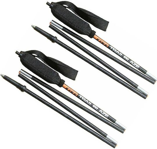 Mountain King Carbon Trail Blaze Skyrunner Running Poles Gray