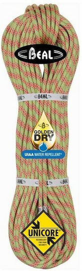 Beal Ice Line Unicore Golden Dry Dynamic Rope 8.1mm 60m Anis
