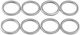 Mini Logo Buchsen Set 8 Silber Twcaxl100