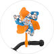 Star Wars Propeller Bicycle Handlebar Mount Blue Orange 9123
