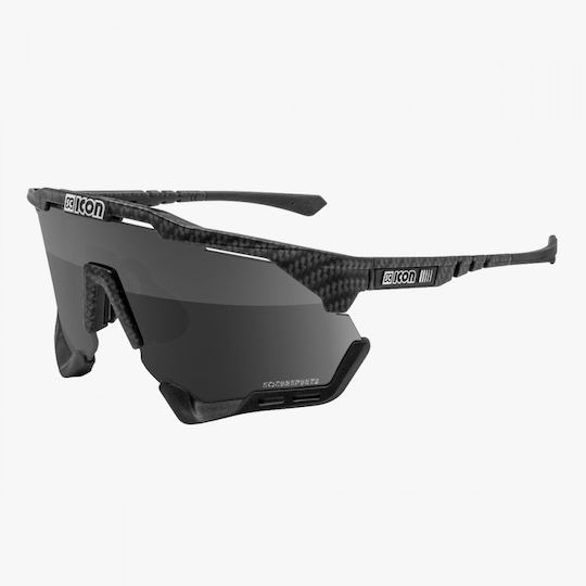 Cycling Glasses Scicon Aeroshade XL Carbon Matt Frame Multimirror Silver Lens