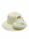 Wicker Beige Hat Flower 604 Oem