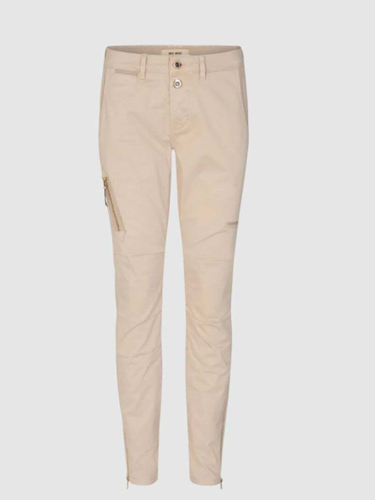 Mos Mosh Παντελονι Πλαγιες Τσεπες % Fermoir Κατω Slim Fit 137180.feather Gray