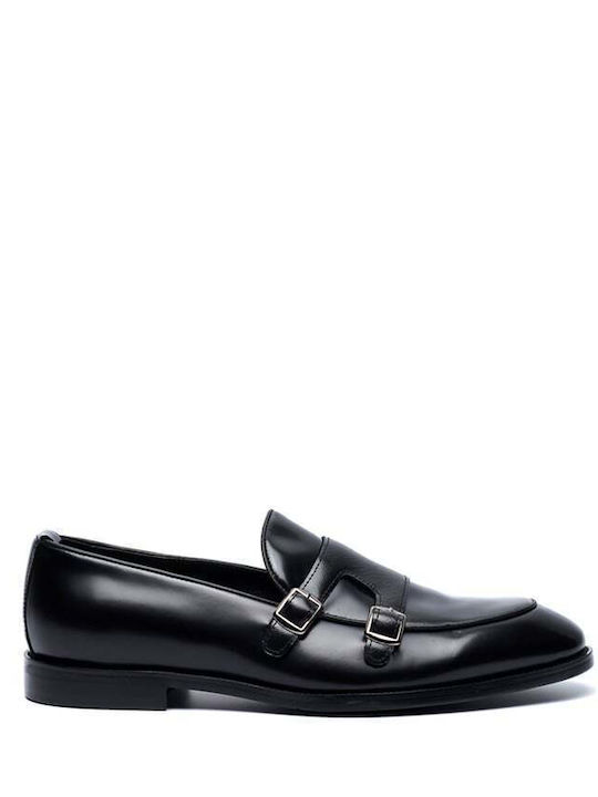 Versace 19.69 Abbigliamento Sportivo Spl Men's Loafer Leather Black Soft Insole Anti-Slip Insole 100% Leather Yo Ys024-87.black