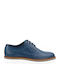 Herren Oxford Leder Schnürsenkel 430-553 Blaue Schuhe