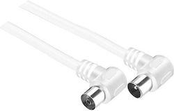 GoGEN Καλώδιο Κεραίας Coax male - Coax female Λευκό 15m