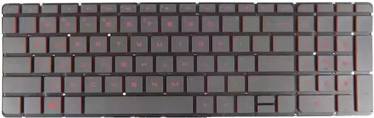 Keyboard Hp V150646ls1 Red Backlit Us Mentor Premium