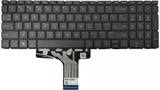 Tastatură Laptop Hp 17-cp0778ng Engleză (SUA) Negru Mentor Premium Retroiluminat