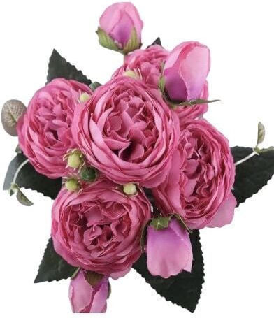 Bouquet Of Fuchsia Peonies 30 Cm Artificial Plants Bouquet Of Fuchsia Peonies 30 Cm Artificial Plants