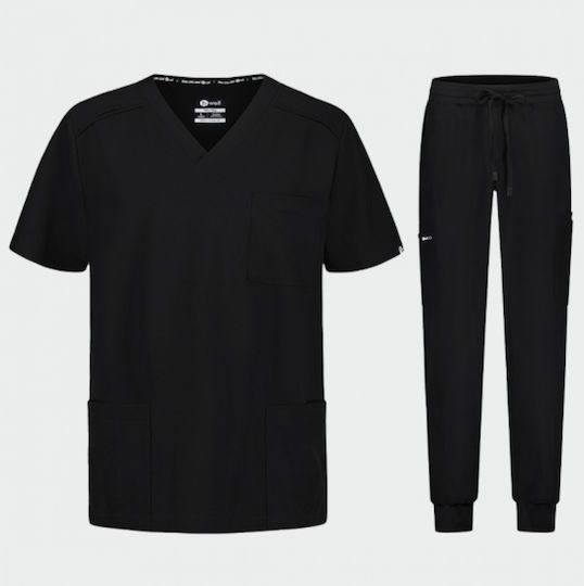 B-Well Hose & Bluse Set Schwarz