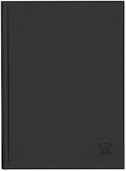 adBook Phone Book Black 12x22cm