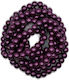 Purple Acrylic Beads 8mm 120pcs 8-03