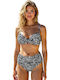Bikini Σουτιέν με Ενίσχυση Animal Print Λευκο