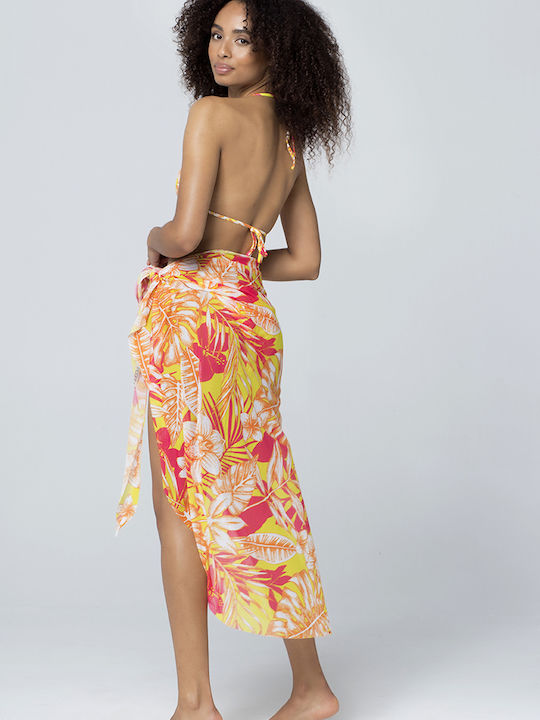 Feminin Caftan de Plajă Yellow