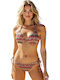 Bikini-Set Dreieck Burgundisch