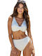 Underwire Bikini Set Bra & Slip Bottom White