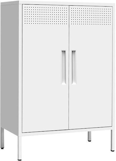 Δίφυλλη Ντουλάπα Mabel Μεταλλική 70x35x100εκ.