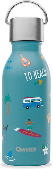 Qwetch Kids Water Bottle Stainless Steel Blue 350ml