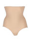 Korsettschnürung Beige