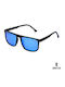 Ghetto Herren Sonnenbrille mit Blau Gestell und Blau Linse K38189 BLUE
