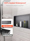 Vevor Corner Wall Mounted Bathroom Shelf Metallic Black