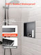 Vevor Corner Wall Mounted Bathroom Shelf Metallic 33x33x10.2cm Black