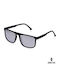 Ghetto Herren Sonnenbrille mit Silber Gestell und Silber Spiegel Linse K38189 SILVER