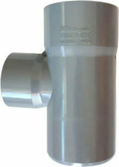 Φ100x63 Sewer Pipe Tee Fasoplast Grey Pvc-u 87°