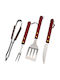 Grillwerkzeug-Set 4 Zubehör