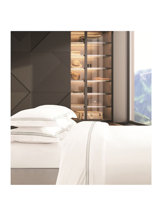 Makis Tselios Home Bettwäsche-Set King Size 270x290cm. Aspen 3 Beige 4Stück