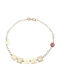 Daskalakis Kids Bracelet Chain from Gold 9K with Crown & Evil Eye