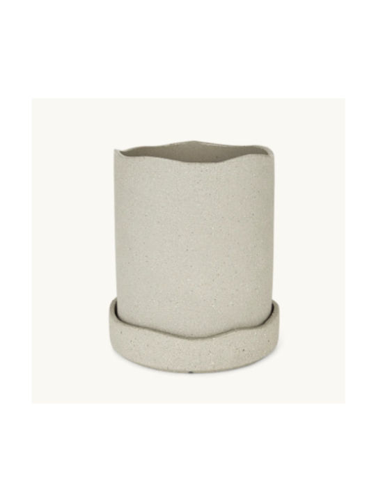 Ferm Decorative Vase Uneru Beige 16x16x20cm