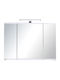 Pro Bagno Bathroom Mirror Led made of Particle Board with Cabinet 90x14cm White