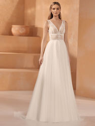 Bianco Evento Mit Spitze Brautkleid Weiß