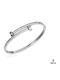 Ghetto Women's Bracelet made of Steel Gold Plated with Zircon