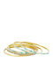 Women's Bracelet Set made of Brass Gold Plated
