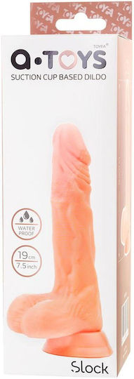 Ρεαλιστικό Dildo με Όρχεις και Βεντούζα Flesh